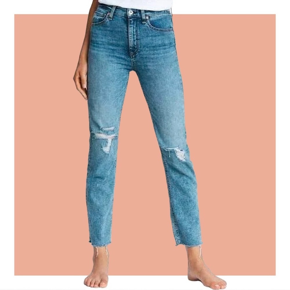 NWT Rag & Bone Bloomfield NINA HIGH-RISE ANKLE CIGARETTE Size 26